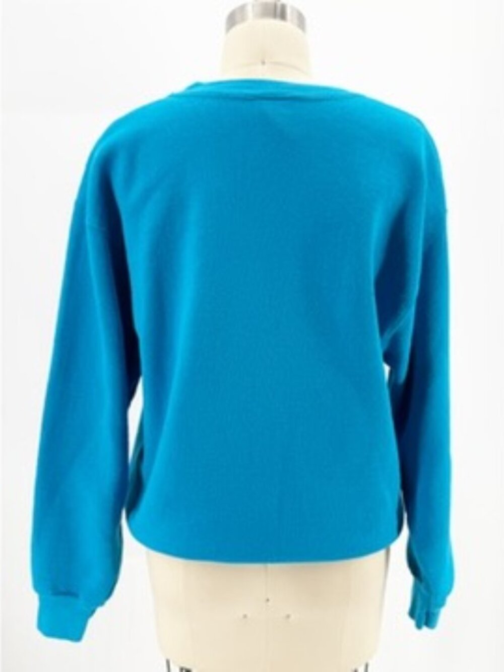 Vtg 80s Continental Airlines Blue Crewneck Sweatshirt Fruit of the Loom Size M - Picture 4 of 8
